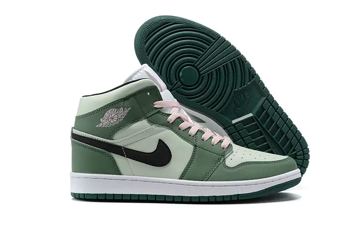 retro Air Jordan 1 Mid Green Mint - Hình 3
