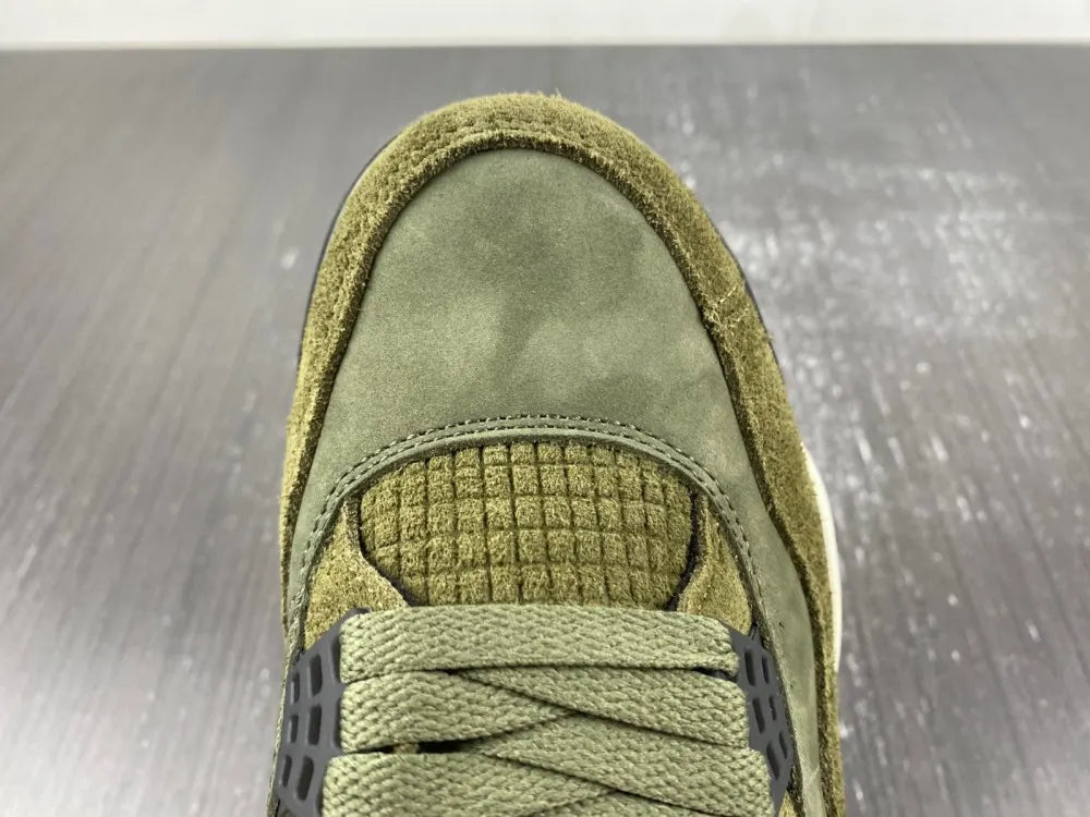 retro Air Jordan 4 Olive Canvas - Hình 7