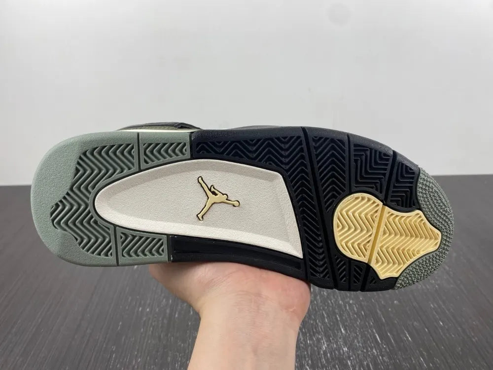 retro Air Jordan 4 Olive Canvas - Hình 5