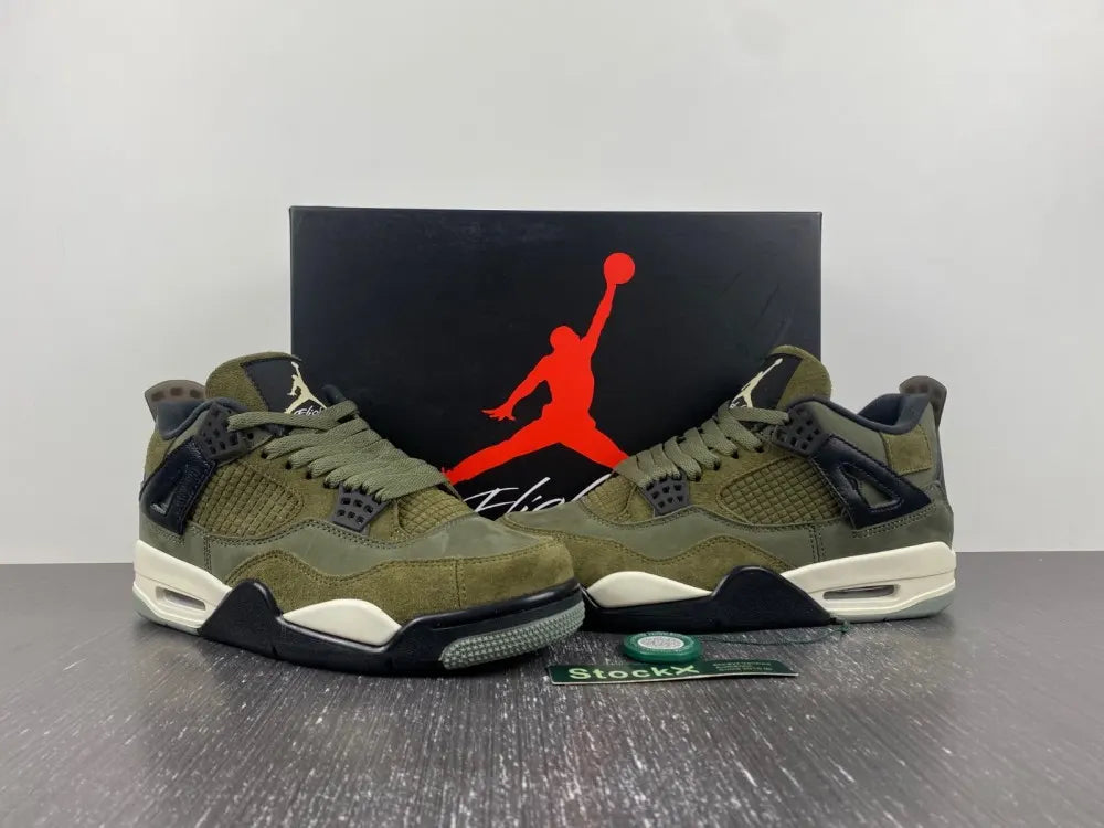 retro Air Jordan 4 Olive Canvas - Hình 11