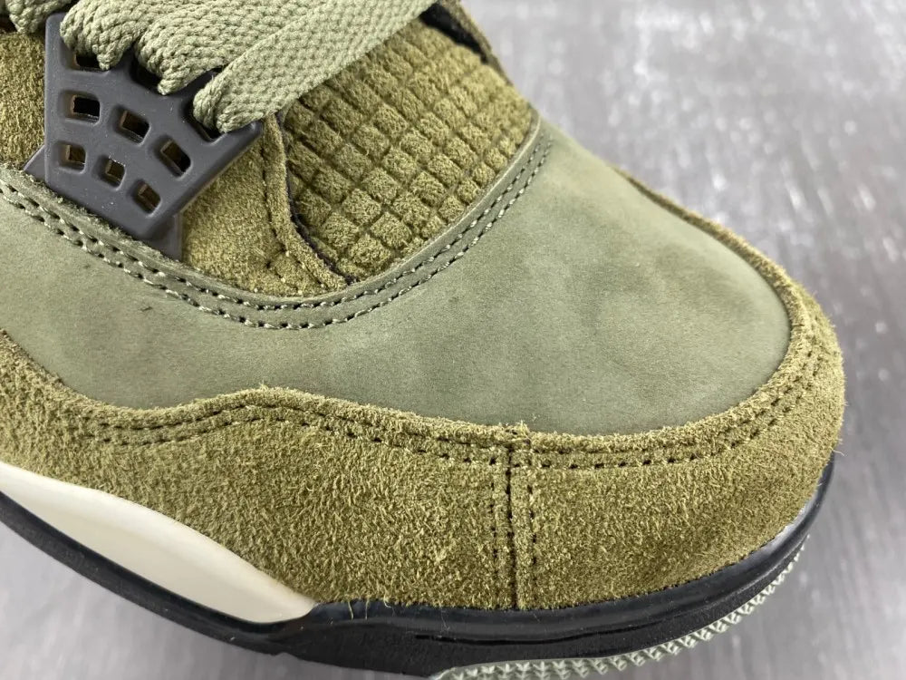 retro Air Jordan 4 Olive Canvas - Hình 15