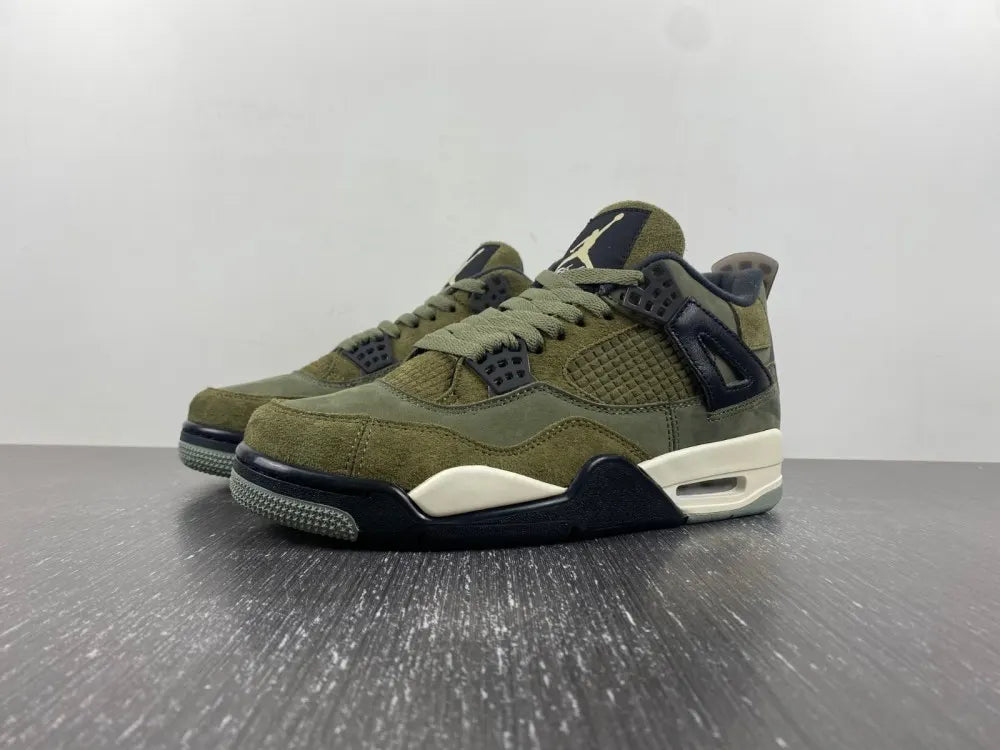 retro Air Jordan 4 Olive Canvas - Hình 14