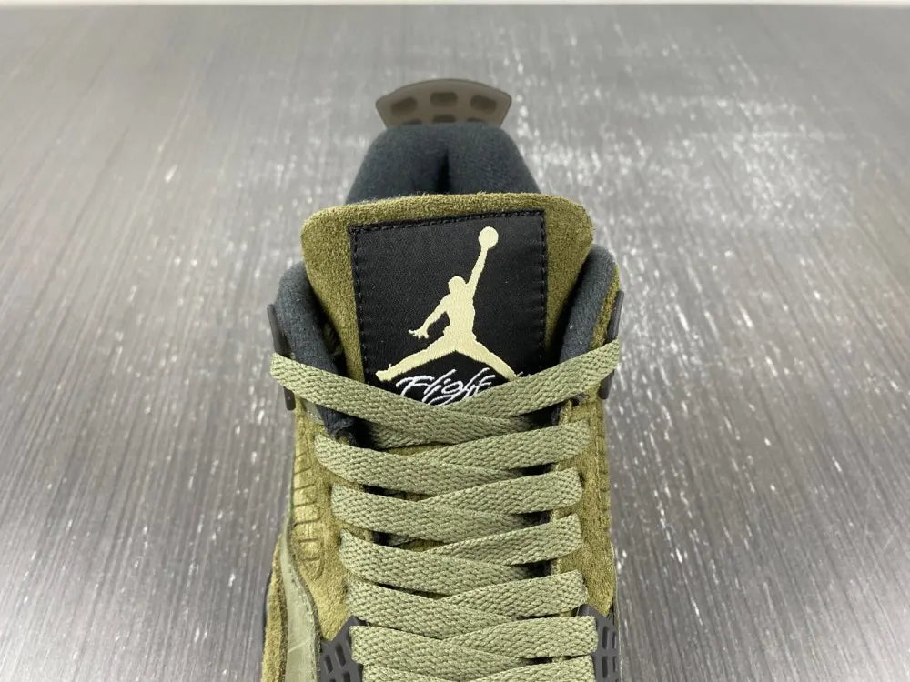 retro Air Jordan 4 Olive Canvas - Hình 8