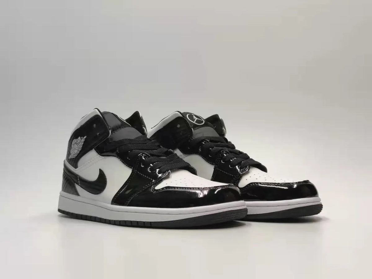 Air Jordan 1 Black White Patent Leather - Hình 3