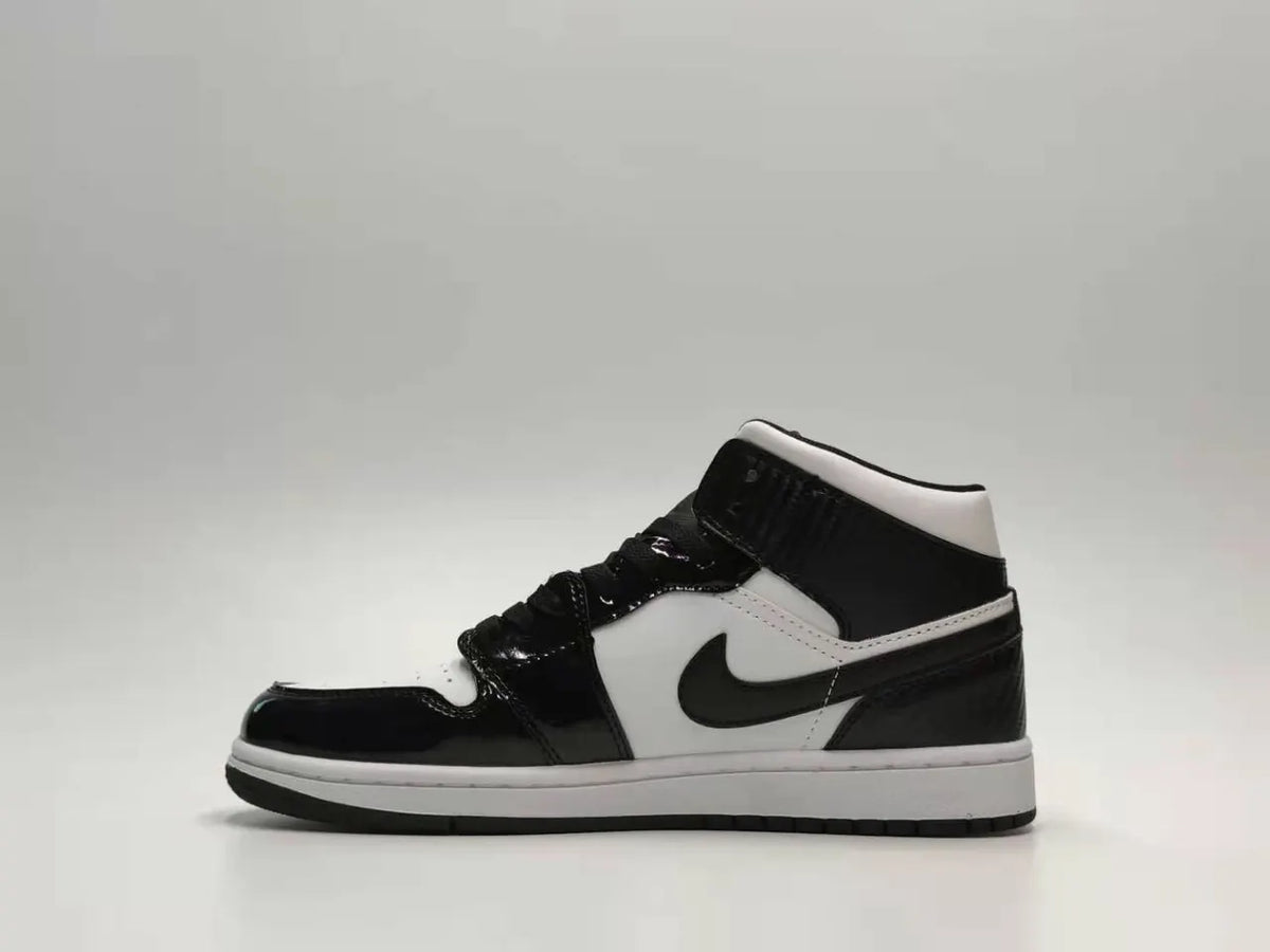 Air Jordan 1 Black White Patent Leather - Hình 6