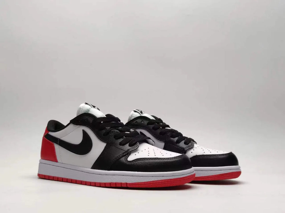 Air Jordan 1 Low White Black Red - Hình 2