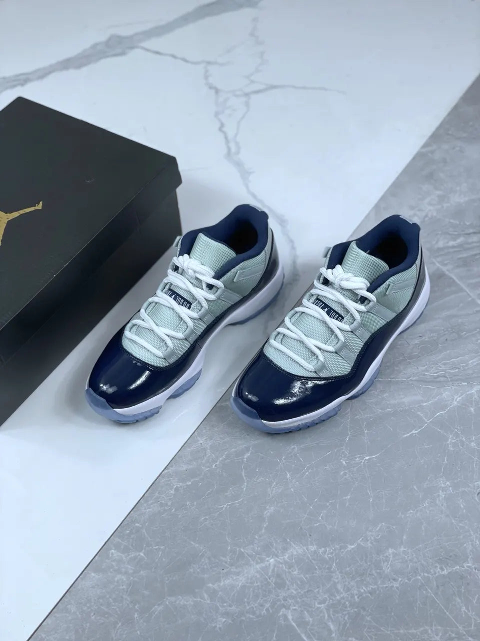 Air Jordan 11 Navy Grey - Hình 9