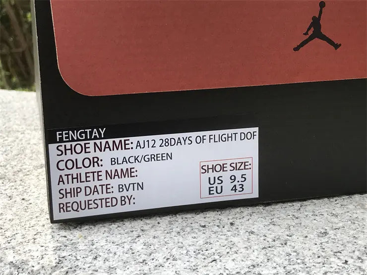 Jordan 12 Black Green - Hình 19