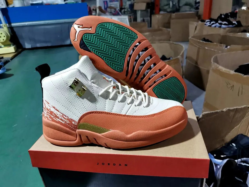 Air Jordan 12 White/Orange