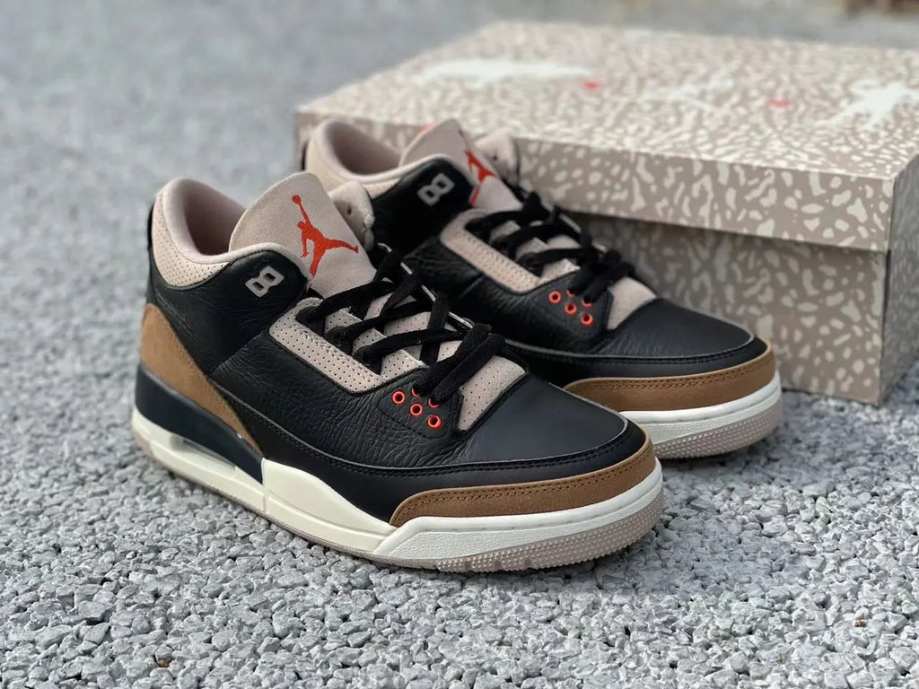 retro Air Jordan 3 Black Gold - Hình 2