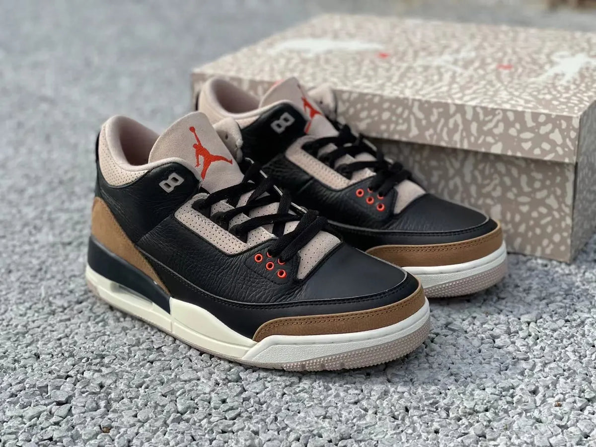 retro Air Jordan 3 Black Gold - Hình 2
