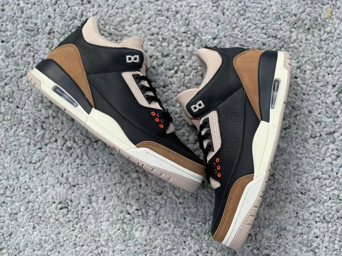 retro Air Jordan 3 Black Gold - Hình 3