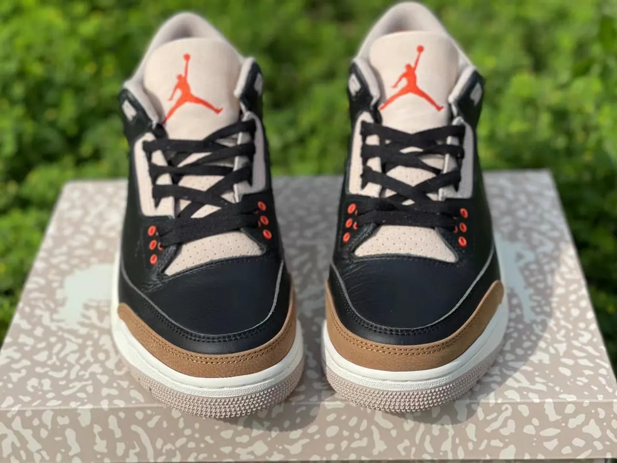 retro Air Jordan 3 Black Gold - Hình 6