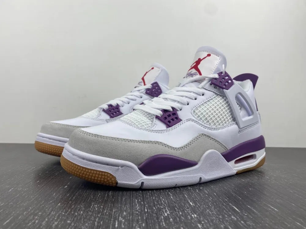 Air Jordan 4 White Purple - Hình 12