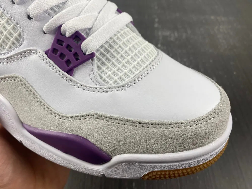 Air Jordan 4 White Purple - Hình 14