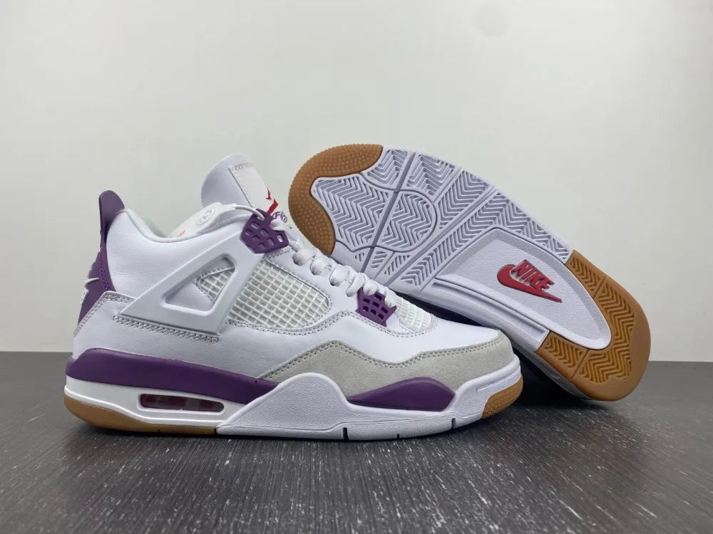 Air Jordan 4 White Purple - Hình 17