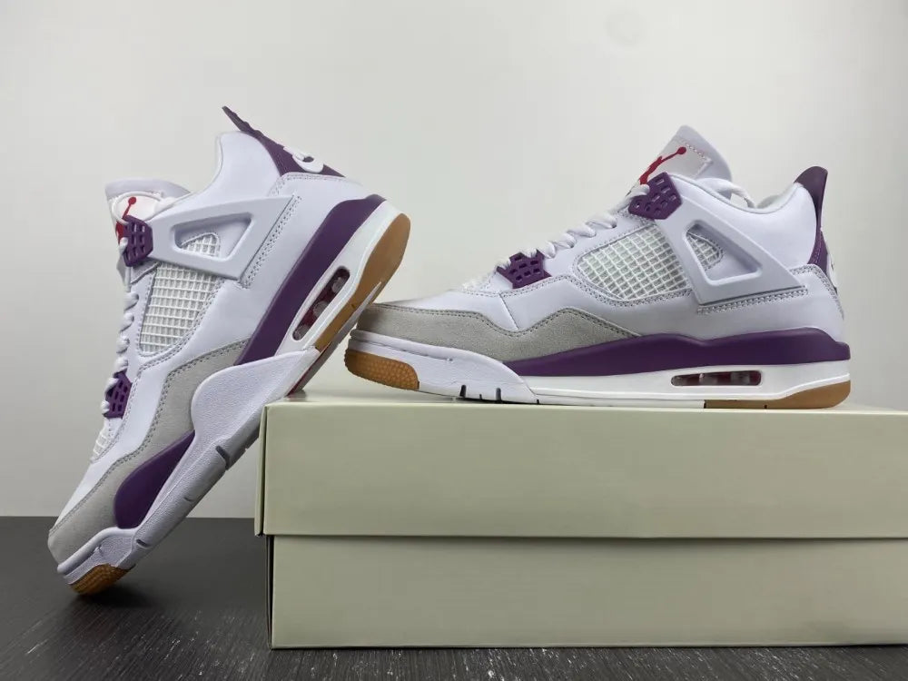 Air Jordan 4 White Purple - Hình 7
