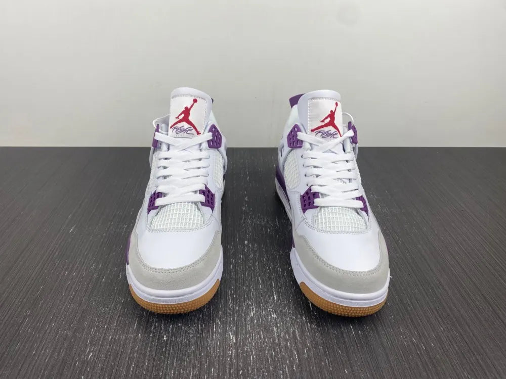 Air Jordan 4 White Purple - Hình 5