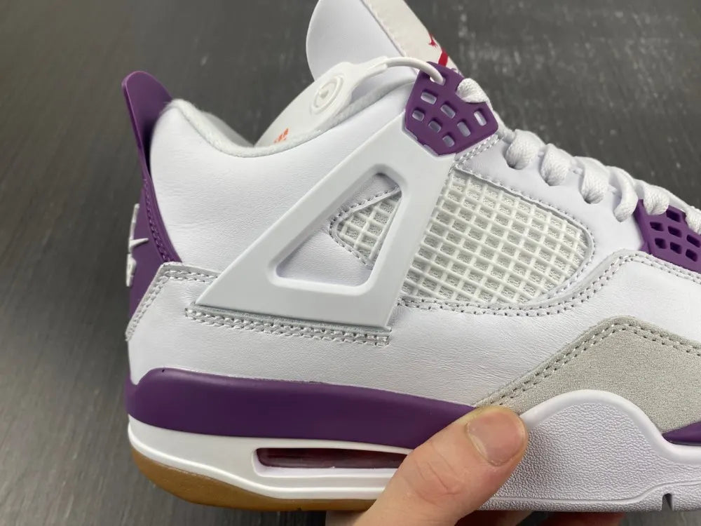 Air Jordan 4 White Purple - Hình 13