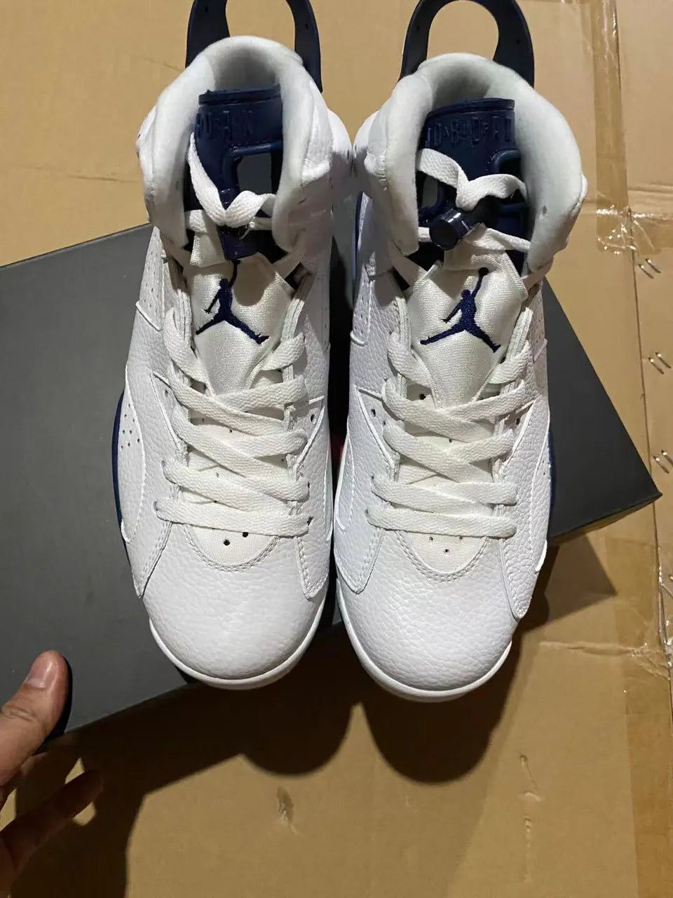 Air Jordan 6 White Navy