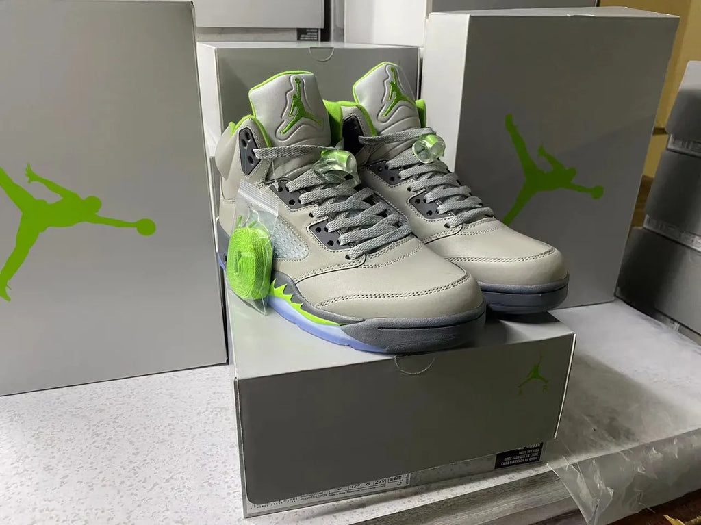 Air Jordan 5 White/Green - Hình 3