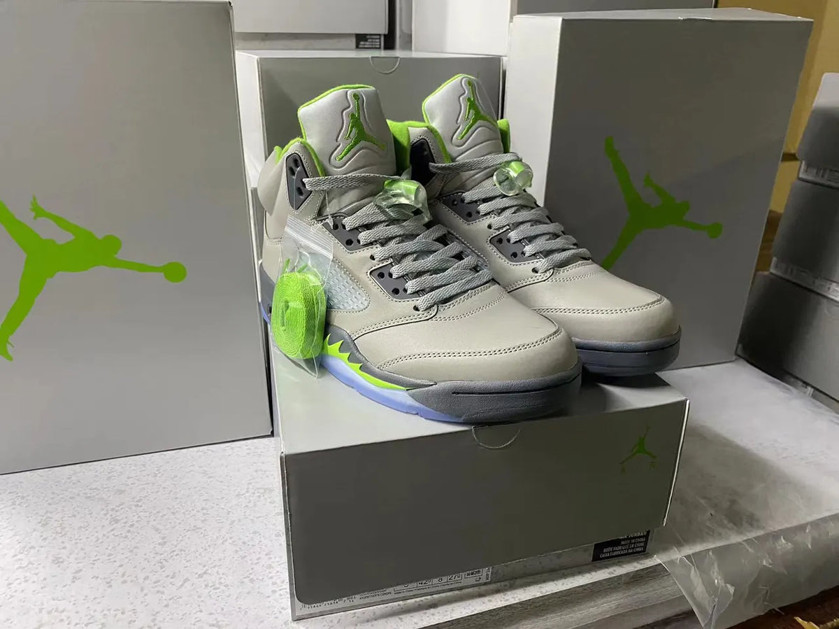 Air Jordan 5 White/Green - Hình 3