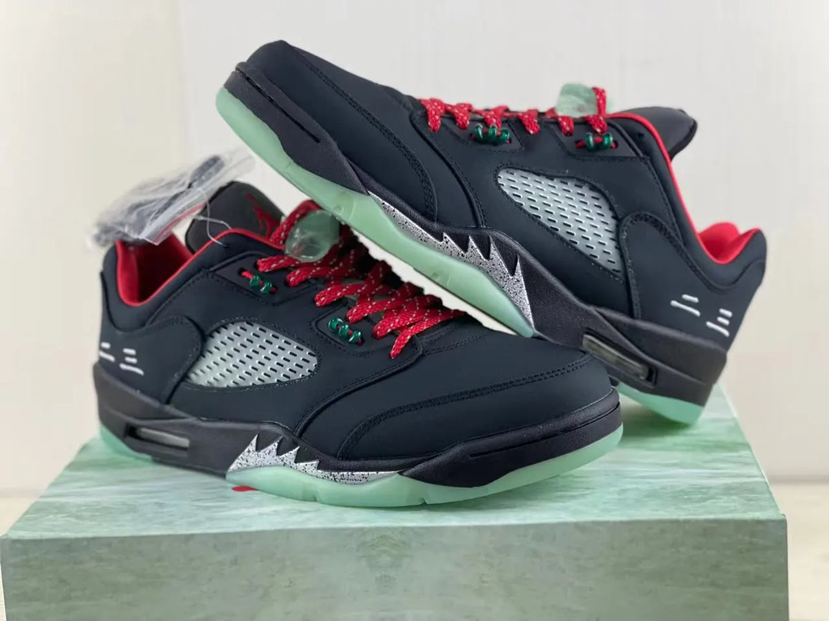 Air Jordan 5 Low Black Red
