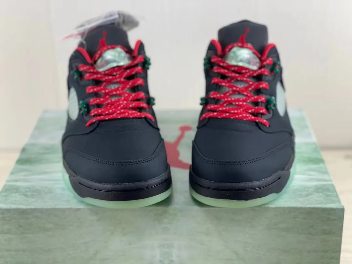 Air Jordan 5 Low Black Red - Hình 3