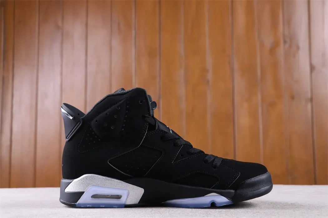 retro Air Jordan 6 Black Chrome