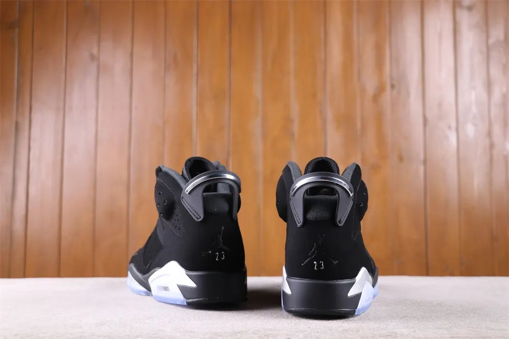retro Air Jordan 6 Black Chrome - Hình 3