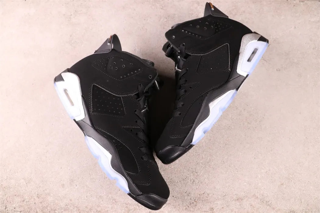 retro Air Jordan 6 Black Chrome - Hình 5