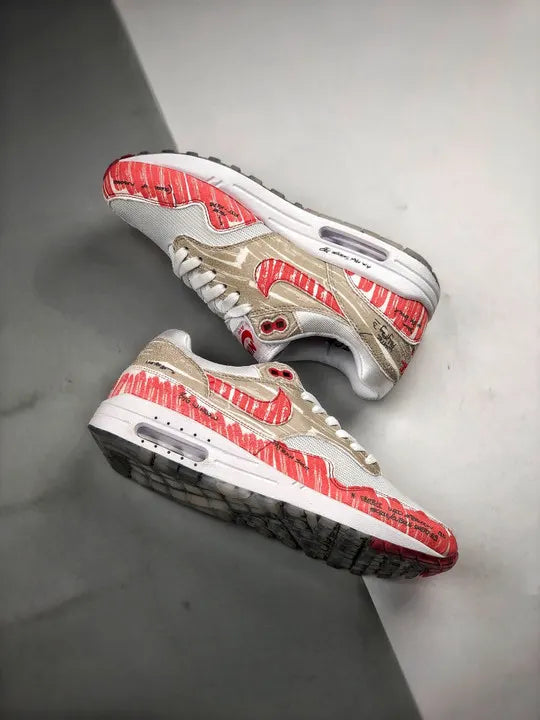 Nike Air Max 1 Sketch Red - Hình 5