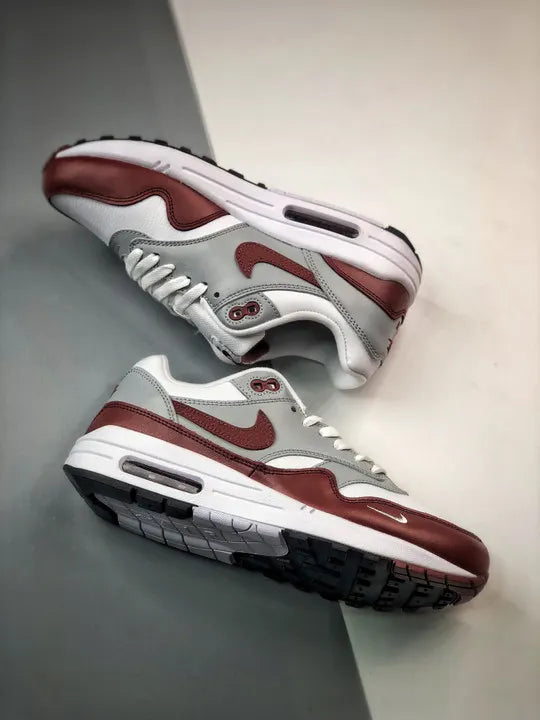 Nike Air Max 1 Burgundy Grey - Hình 4