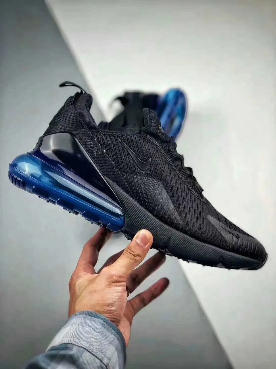 men Nike Air Max 270 Black Blue