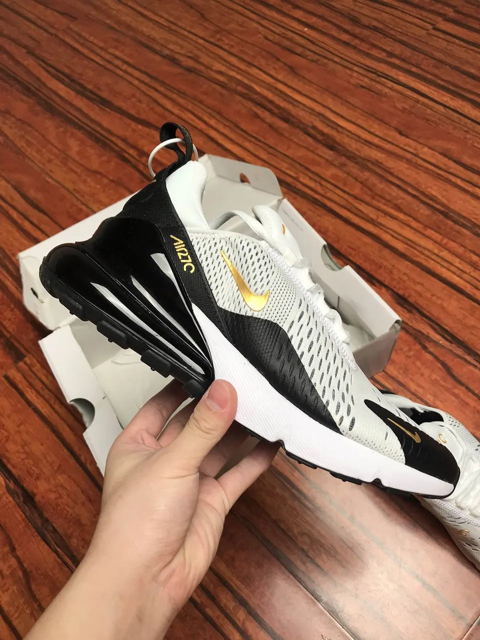 premium Nike Air Max 270 White Gold