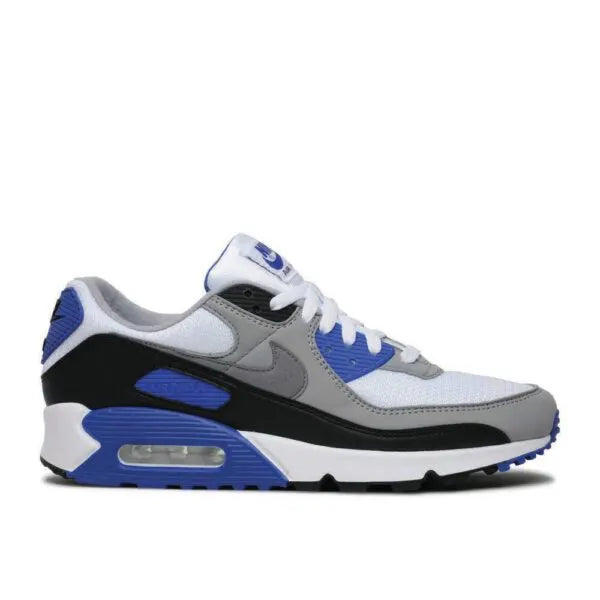 grey Nike Air Max 90 White Blue - Hình 2
