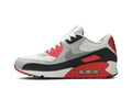 grey Nike Air Max 90 White Red - Hình 2