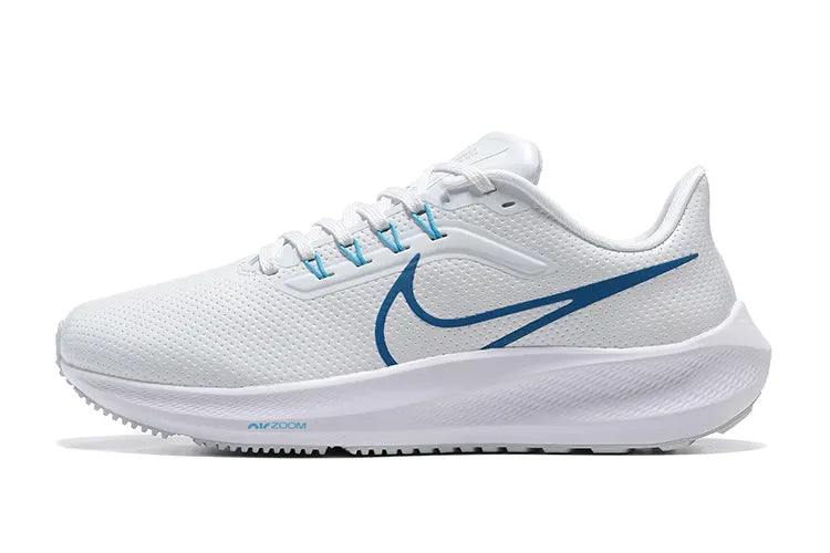 Nike Pegasus 40 White Blue Running shoes with grey outsole on white background - Hình 3