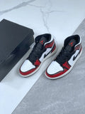 Air Jordan 1 Mid White Red