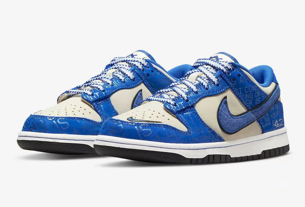 blue Nike Dunk Low Graffiti - Hình 4