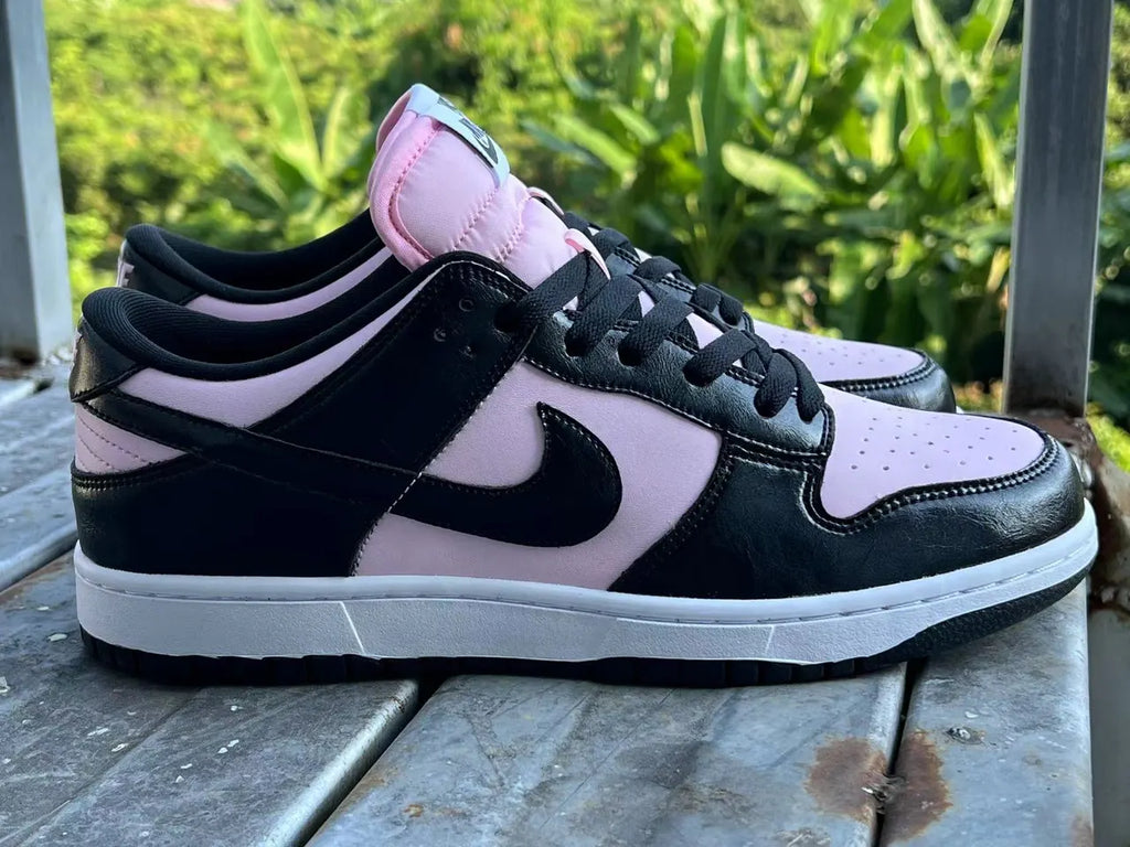 women Nike Dunk Low Black Pink - Hình 4