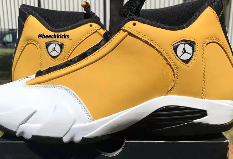 retro Air Jordan 14 Yellow Ferrari