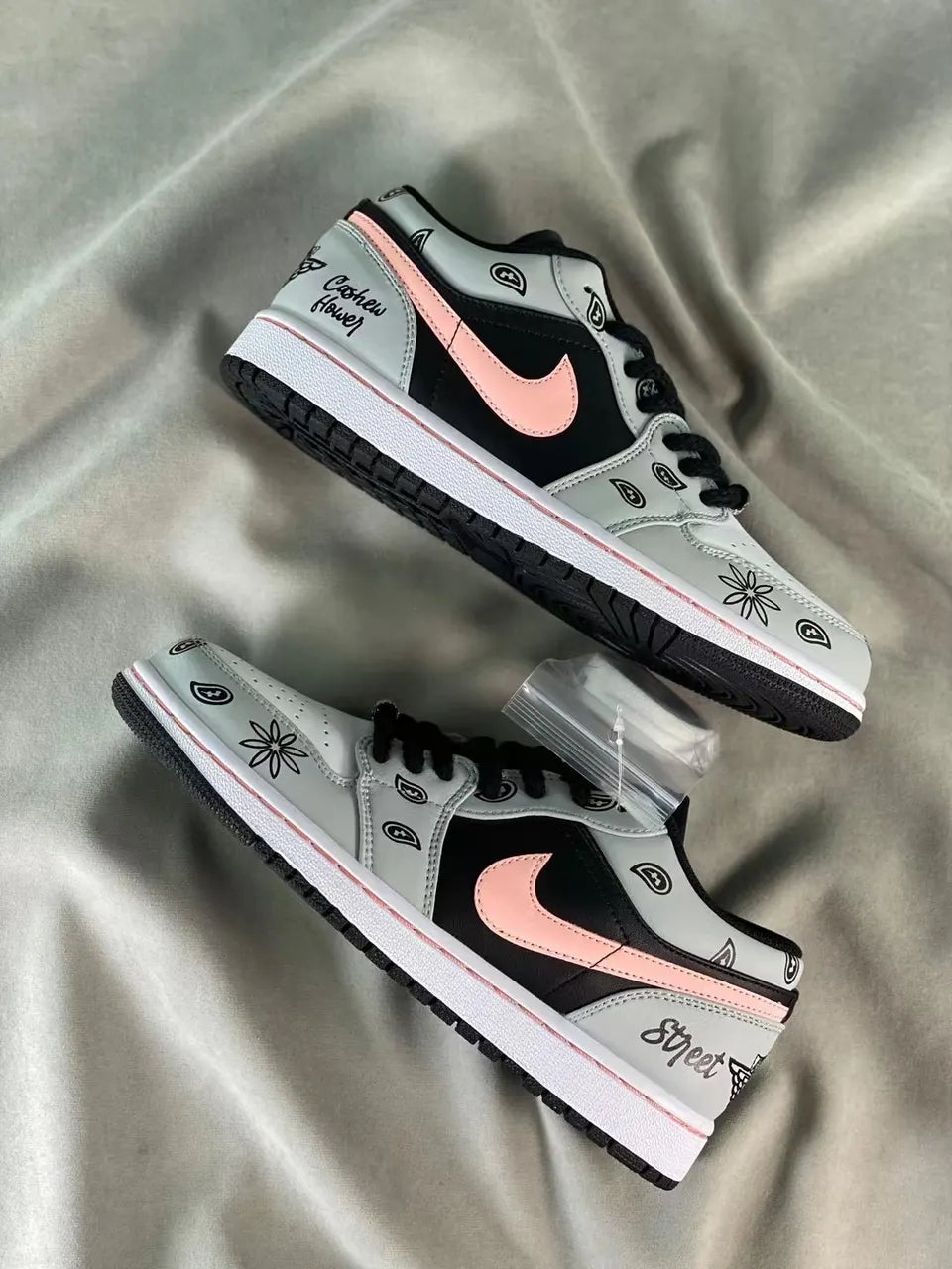 AJ1 Low Grey Pink - Hình 8