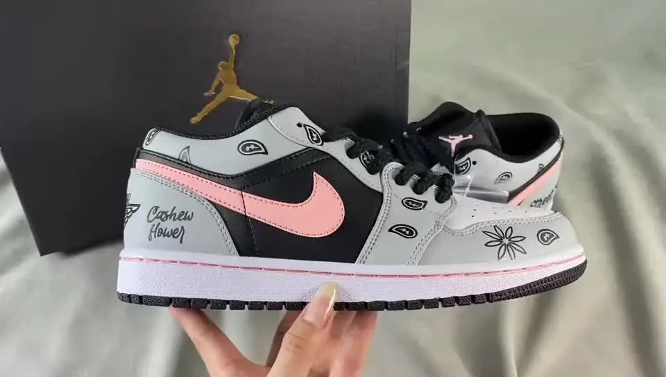 AJ1 Low Grey Pink