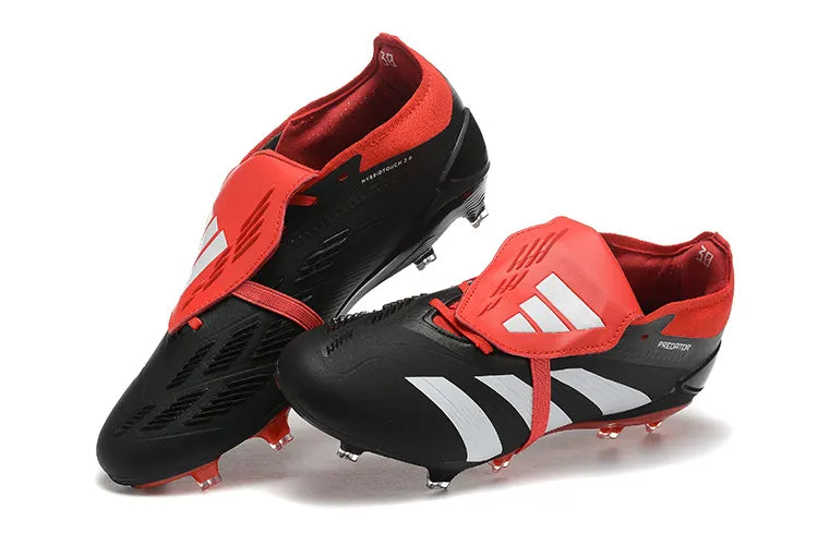 Adidas Predator Black Red Soccer Cleats - Hình 2