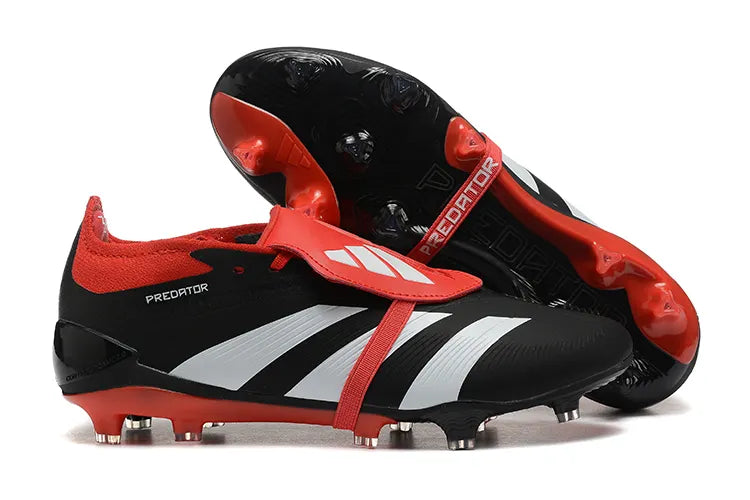 Adidas Predator Black Red Soccer Cleats - Hình 8