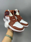 Air Jordan 1 Mid Brown/White