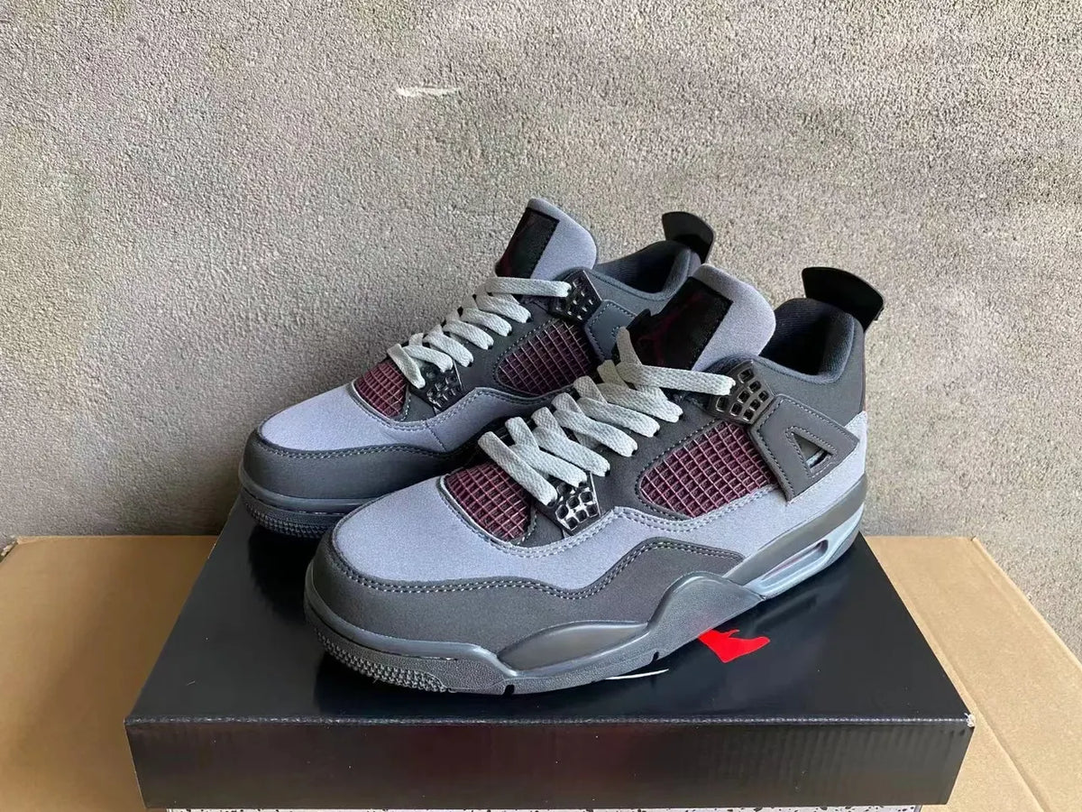 Air Jordan 4 Retro Grey Burgundy