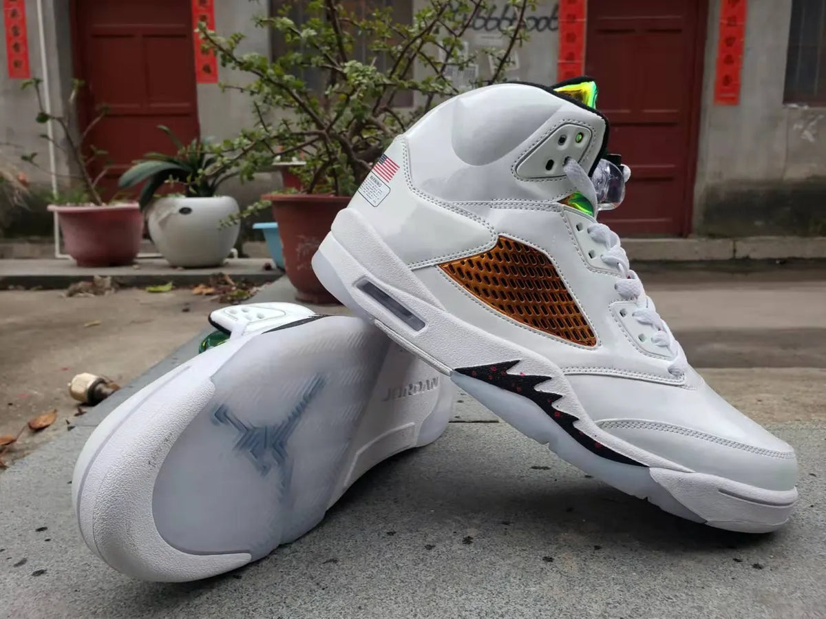 Air Jordan 5 White Gold - Hình 4