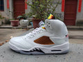 Air Jordan 5 White Gold